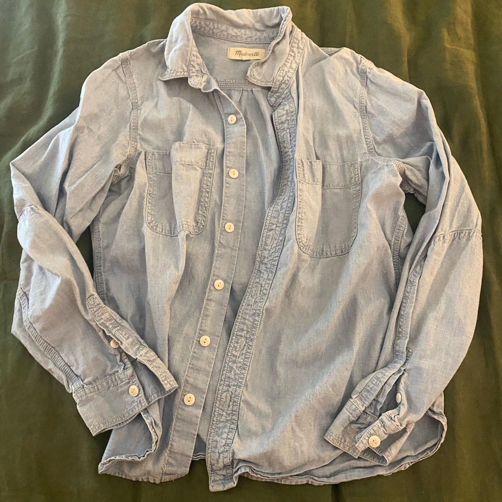 Madewell denim chambray shirt